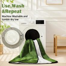 Qeils Washable Pee Pads For Dogs, 4 Pack Super Absorbent Reusable Puppy Pads With Green Long Wool For Potty Training, Floor, Couch, Bed, And Crate - 法蘭絨綠色 - 查看 8