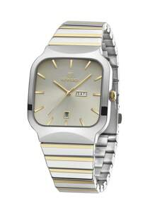 REWARD Men's Quartz Watch Business Fashion Style Timing Calendar Luminous Hands Multi-Functional Men Wristwatch High Quality Gift Classic Design Stainless Steel Watch Band - Silver - View 4