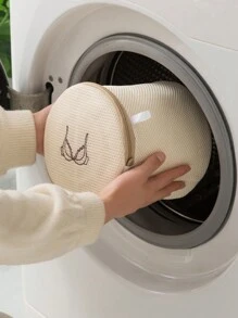 1pc Bra Laundry Bag, Socks Laundry Bag, Mesh Underwear Laundry Bag - Beige - View 2