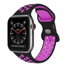 Silikonarmband kompatibel mit Apple Watch Bändern 8 7 45mm 41mm 49 44mm 42mm 40mm 38mm, atmungsaktives Armband kompatibel mit Apple Watch Series 6 5 4 3 SE Ultra