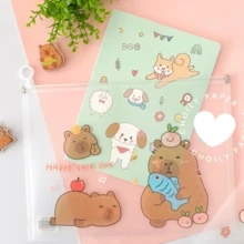 Zip Bag Large Envelope Folder A4 - Capybara Document Holder For Paper Stationery - View 3