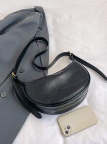 Fashionable New Women's Solid Color Oblique Shoulder Bag, Simple And PU Leather, Suitable For Dating, Shopping, Versatile Design