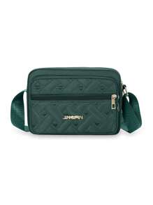 Fashionable Quilted Crossbody Bag, Plush Material Coin Purse, Same Color Fashion Matching, Multifunctional Zipper Heart-Shaped Shoulder Bag Embroidered Crossbody Bag, Plush Material Mini Headphone Storage Bag, Mother's Gift, Women's Leisure Wallet Handbag, Multi-Layer Mobile Phone Bag, Outdoor Women's Bag, Portable White-Collar Student Work Business Commuting Bag, Best Friend And Family Gift, Travel Party Souvenir - Multicolor - View 13