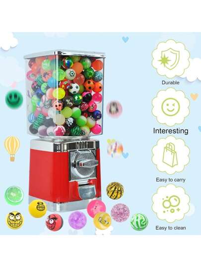 unidades pelota loca de goma saltarina de 25mm, coloridos diseños, llamativas pelotas, juguete para chicos y grandes, ideal para maquina chiclera, surtido de piñata, bolos, fiesta, obsequios