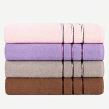 Kit 4 Large Bath Towels, Thick, Soft, 100% Cotton, Great Absorption, Orus, 70x1.20m - 選項03 - 查看 1