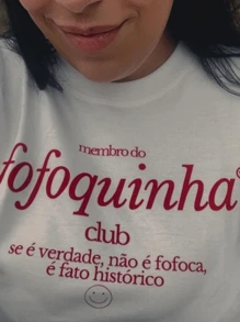 Kit Camisetas Femininas Estampas  FOFOQUINHA E SENHORAS Blusa em Algodão