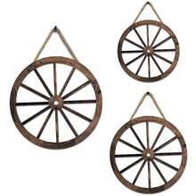 1 chiếc xe gỗ treo tường trang trí, nghệ thuật treo tường xe gỗ bốn bánh theo phong cách phương Tây, trang trí nhà cửa - Nhiều màu - Xem 9
