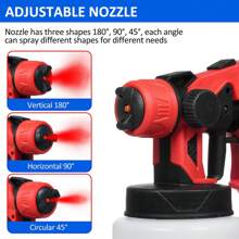 AYYUFE 1 X Paint Sprayer Cordless Paint Sprayer With 4 Nozzles 38000Rpm High Speed ​​3 Modes Adjustable Wide Use Rechargeable Paint Sprayer 10.43" X 10.24"