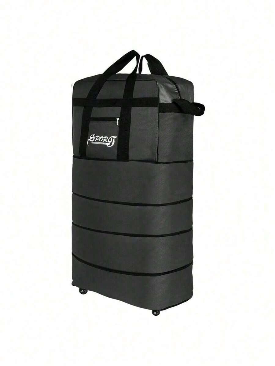 Large 40" Expandable Wheeled Duffle Bag Foldable Rolling Luggage Travel