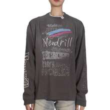 Maison Mihara Yasuhiro Scale Distressed Long Sleeve T-Shirt Black