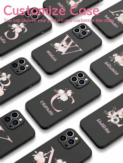 1 Funda de teléfono personalizada con nombre, Funda de diseño con nombre personalizado, Funda con nombre personalizado, Funda de teléfono personalizada con imagen, Funda de teléfono con imagen personalizada, Regalo de aniversario, Regalo del Día de San Valentín, Regalo de cumpleaños, Regalo de boda, Regalo del Día de la Madre, Regalo del Día del Padre, Regalo para mejor amigo, Regalo para mamá/papá, Regalo para novio, Compatible con 11/12/13/14/15promax