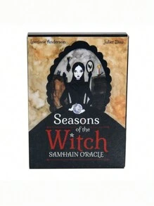 1 Set 4 Seasons Witch Oracle Cards Samhain Tarot Game - Black - View 1