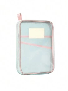 1 Pc Double-Layer Nylon Mesh Document Bag, Subject Bag, Subject Bag, Classification Bag, Student Test Paper Bag, Test Paper Book Storage Bag,Subject Sorting Bags Mesh Yarn File Bags Thickened Papers Books Students Exam Storage Bags - Multicolor - View 11