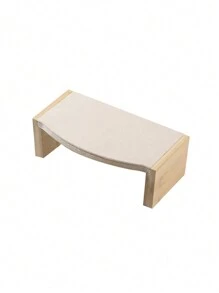 1pc/3pcs Expositor de joias de madeira maciça, Expositor de joias de colar de pulseira, Conjunto de três peças de suporte de exibição de joias de mesa de chá, Suporte de ornamento multifuncional, disponível em três tamanhos: grande, médio e pequeno