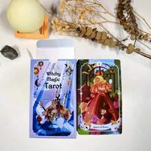 12cm X 7cm Tarot Card Deck (Mystical Witch Tarot, Story Tarot, X'MAS, Wood Tarot, The Marigold, Star Dreams), Standard Size Divination Cards With Guidebook