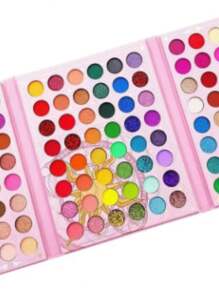 96 Colors Pearlescent/Matte/Glitter/Long Lasting Eyeshadow Palette - Multicolor - View 5