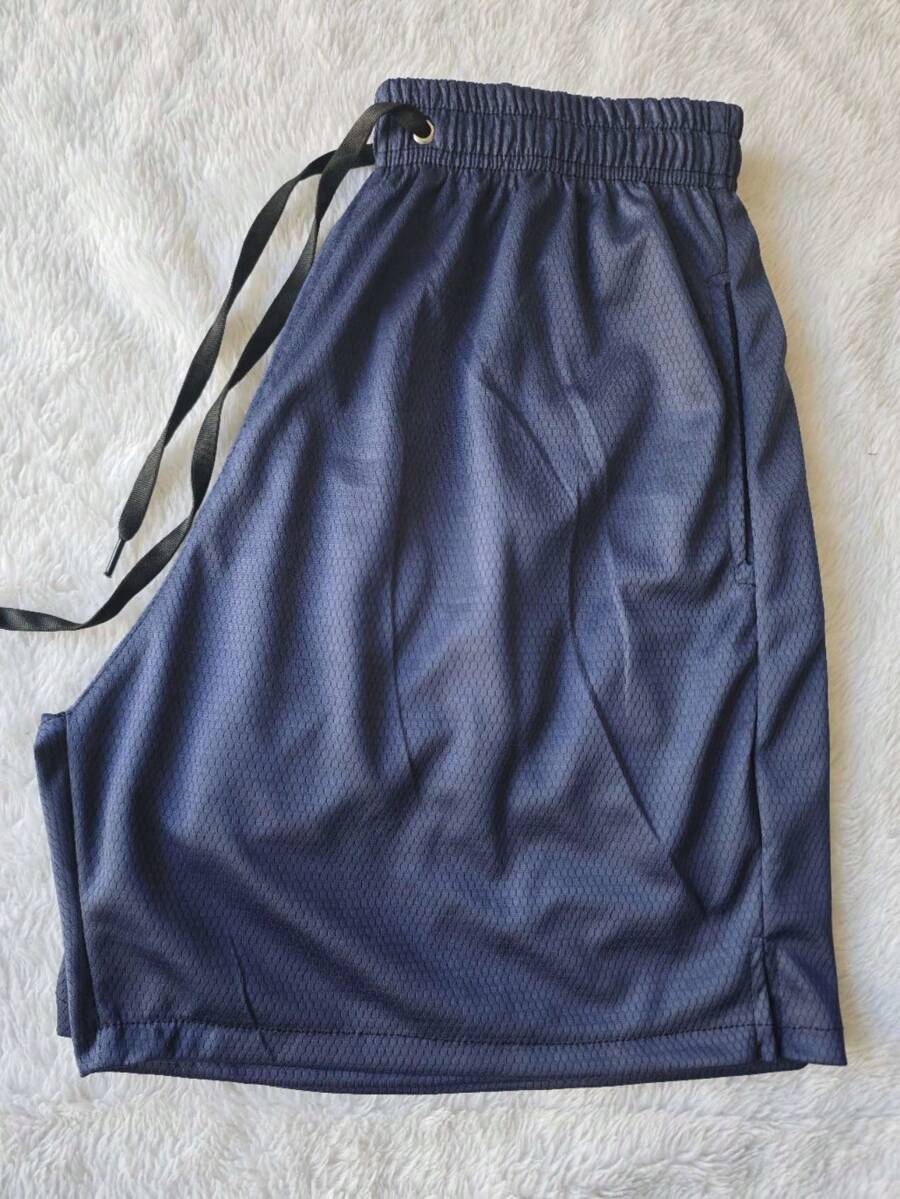 Bermuda Shorts Men's Dry Fit Shorts For Football Gym Training Pool - 藏蓝色 - 查看 1