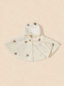 1pc Baby Cape Cloak, Newborn Outdoor Windproof Blanket Shawl, Fashionable Children Warm Wrap, Autumn/