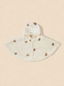1pc Baby Cape Cloak, Newborn Outdoor Windproof Blanket Shawl, Fashionable Children Warm Wrap, Autumn/
