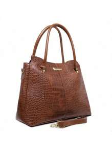 KIT OF WOMEN'S CROSSBODY SIDE AND HAND BAG WITH CARD HOLDER, CREDITS AND DOCUMENTS NEW - 駝色 - 查看 5