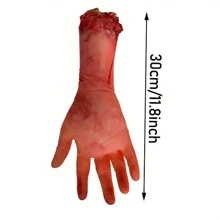1 cái/2 cái Bàn tay giả đẫm máu chân thực, Chi giả kinh dị rùng rợn, Bàn tay đạo cụ đẫm máu, Cánh tay cho Ngôi nhà ma ám, Giáng sinh - Nhiều màu - Xem 2