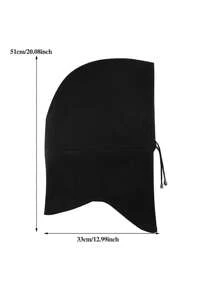 摩托车骑行面罩全脸骑行面罩抓绒滑雪冬季防风帽户外运动围兜防寒加厚头罩面罩摩托车护颈头盔帽 - 彩色 - 查看 4