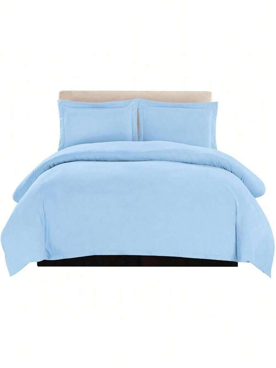 Luxury 3 Piece Bedding Set Reversible Duvet Quilt Cover Microfiber