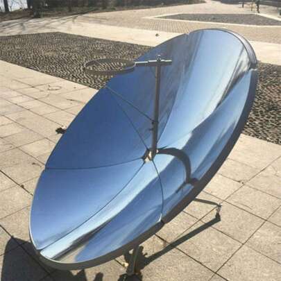 kangten Portable Solar Cooker, 1.5m Diameter Camping Outdoor Solar Cooker For Solar Heating, Visual Education Or DIY Solar Concentrator 59'' Diameter