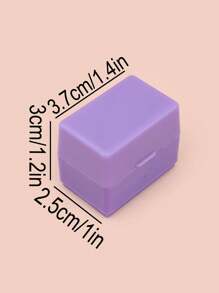 1 pieza Sello de privacidad con código rodante morado, sello compacto creativo para casa y paquetes con recubrimiento antiarreparto, de vuelta a la escuela - Morado - Ver 12