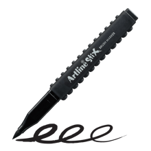 Artline StiX Brush Markers | AP Certified Safe For Kids | Washable From Most Clothes | ETX-F | Flexible Brush Nib Creates Unique Wide & Fine Lines