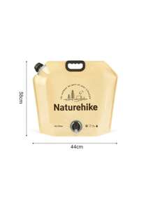 Naturehike 1pc 10L Outdoor Water Bag, Large Capacity Camping Hiking Portable Washing And Drinking Dual-Use, With Built-In Faucet, Material, Odorless, Shockproof And Crush-Proof, Usage Temperature 0-60°C