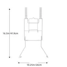 Soporte para plancha y tabla de planchar para colgar sobre la puerta - Blanco - Blanco - Ver 4