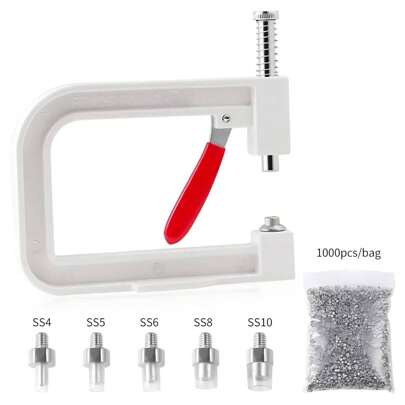 1-Set Professional Pearl Inlaying Machine - Upgraded Metal Bead Setting Tool With Hand Press, Rivet Fixing, And Screw Heads Wrench For DIY Handmade Jewelry Making - Perfect For Beginners And Experts Alike