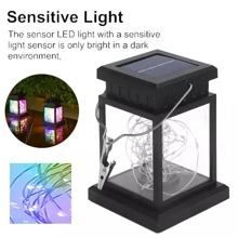NetHong 2X LED Solar Powered Hanging Lantern Lights Outdoor Garden Table Lamp Waterproof - 彩色 - 查看 9