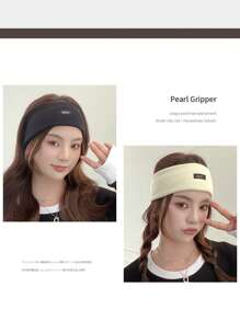 1pc Practical & Fashionable Headband, Suitable For Home, Yoga, Sports, Cycling, Everyday Workout, Minimalist & Classic Design,Hair Accessories,Turban Headband, Sweatband, Hairband Fall Winter Hair Band For Vacation Outfits Woman Elegant Scarf Women Bandanas Soft Headwrap