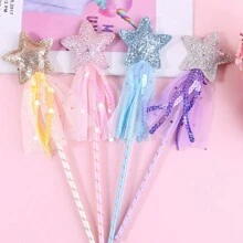 1pc/4pcs/8pcs Beach PVC Glow Magical Star Fairy Wands Party Performance Props Halloween - Multicolor - View 9