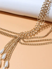 17KM Vintage Style Hollow Carved Waist Belt - Women's Vintage Belt Accessories - Unique Design, Adjustable Length Decorative, Birthday, Party, Christmas, Thanksgiving, Wedding Gift