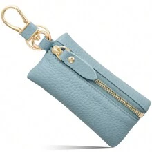 Key Pouch Coin Purse Accessory Wallet Smart Key Holder & Men Leather Key Pouch Key Ring Key Chain Keyless Pouch Bag Car Key Pouch With Carabiner Wallet Slim Wallet Compact Multifunctional Simple Unisex For Women Mini Wallet