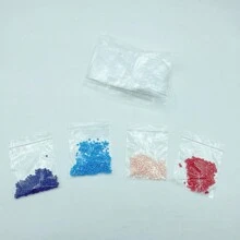 100 Peças Sacos Plásticos Selados com Zíper, Bolsa de Armazenamento de Plástico Transparente, Ferramenta para Pintura de Diamante, Pequena Joia, Embalagem de Alimentos, Sacos de Fechamento com Zíper Reusáveis