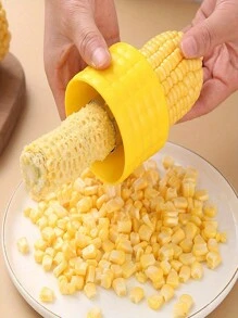 1 件装不锈钢玉米剥皮器不锈钢玉米粒去除器，塑料蔬菜削皮器，方便备餐的厨房小工具，高效玉米棒剥皮器，家庭厨房工具 - 彩色 - 查看 7