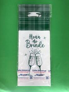 Clown Mouth Bags For Toast Time For Drinks 50 Units 15x44cm - 綠色 - 查看 3