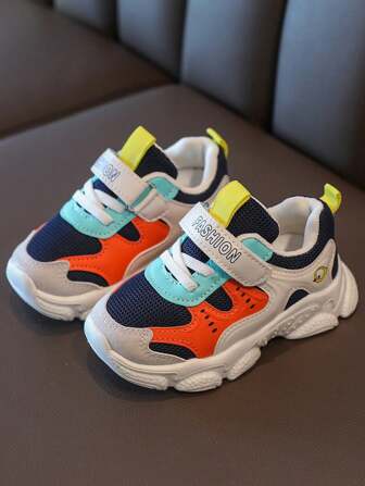1 Pair 2025 New Kids Sport Shoes, Breathable Toddler Anti-Slip Outdoor Casual Hiking Sneakers