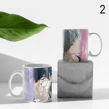 Taza lost in the cloud perdido en la nube cirrus, skylar, chanil, cirro celeste boyslove delicioso lindo anime dibujo manga manhwa manhua, anime boys, cute lindo Blanco y negro - Cirrus y Skylar 2 - Ver 3
