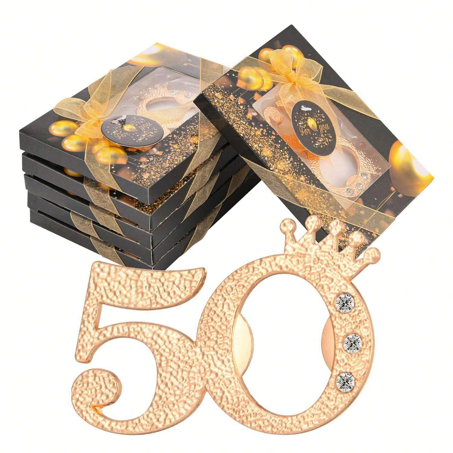 Black Gold 50th Birthday Party Bottle Opener, Popular Gifts For 50th