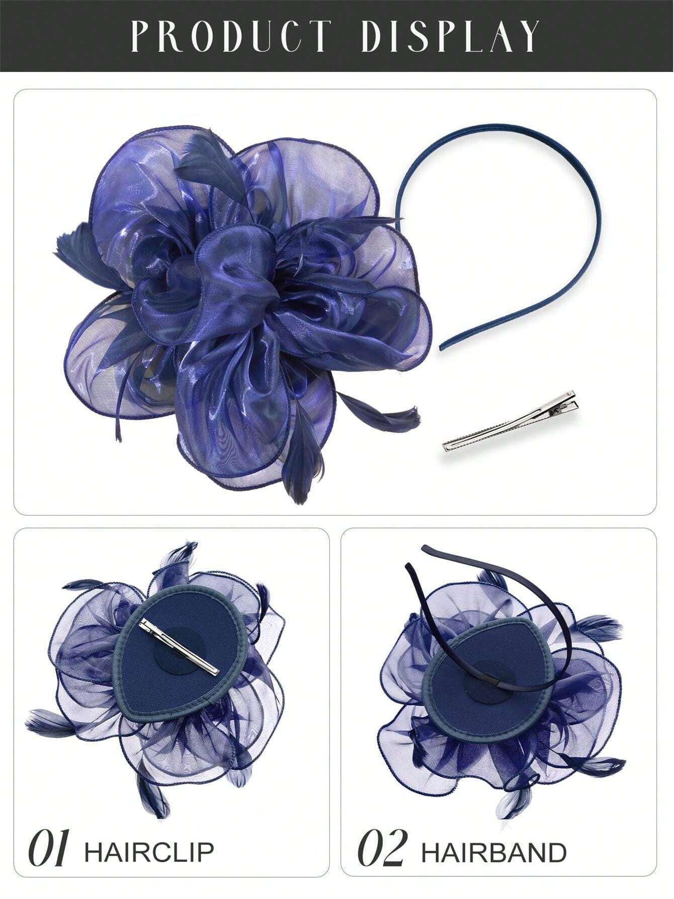 Fascinator/Cappellino Da Festa Donna Lmtossey - Per Matrimoni, Cerimonie, Eventi Formali, Con Piume E Decorazioni