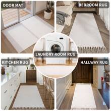 Boho Runner Rugs For Hallway Washable Farmhouse Area Rugs With Natural Carpet Runners For Hallway, Kitchen, Laundry, Bedroom, Entryway, Bathroom - Beige - View 4