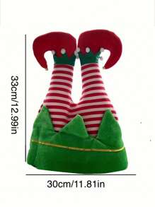 1 szt. Dekoracja świąteczna na imprezę Święty Mikołaj Klaun Ocieplacze na nogi, artykuły na imprezę świąteczną Prezent