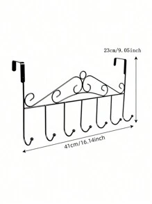 1pc No Drill Wall Hook, Over The Door Hanger Rack, Strong Adhesive Hooks For Clothes, Hats & Kitchen Storagebedroom,Organizer,Organiser,Home Storage,White T Shirt Women,Black Pants Women,Ladies Winter Clothes,Dress,Winter Clothes For Ladies,Elegant Woman Dresses,White Shirt For Ladies,Long Sleeve,White Jumpsuit For Women,Spring Dresses For Women,Spring Outfits For Women,Spring,Spring Clothes,Minimalist,Summer Tops - Multicolor - View 2