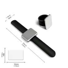1 Stück Friseur Magnetarmband, Silikonhalter, professionelles Salon-Werkzeug für Haarspangen und -nadeln, multifunktionales Friseur-Armband, unverzichtbares Haarstyling-Werkzeug, Haarstyling-Werkzeuge, Haarstyling-Produkte und -Accessoires - Verschiedenfarbig - Übersicht 2