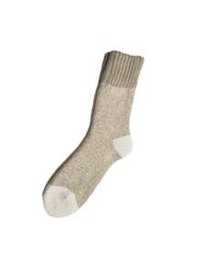 5 双男士加大码复古风格多色厚保暖袜，柔软毛圈绒，中筒长度，欧码 40-46 - 彩色 - 查看 4